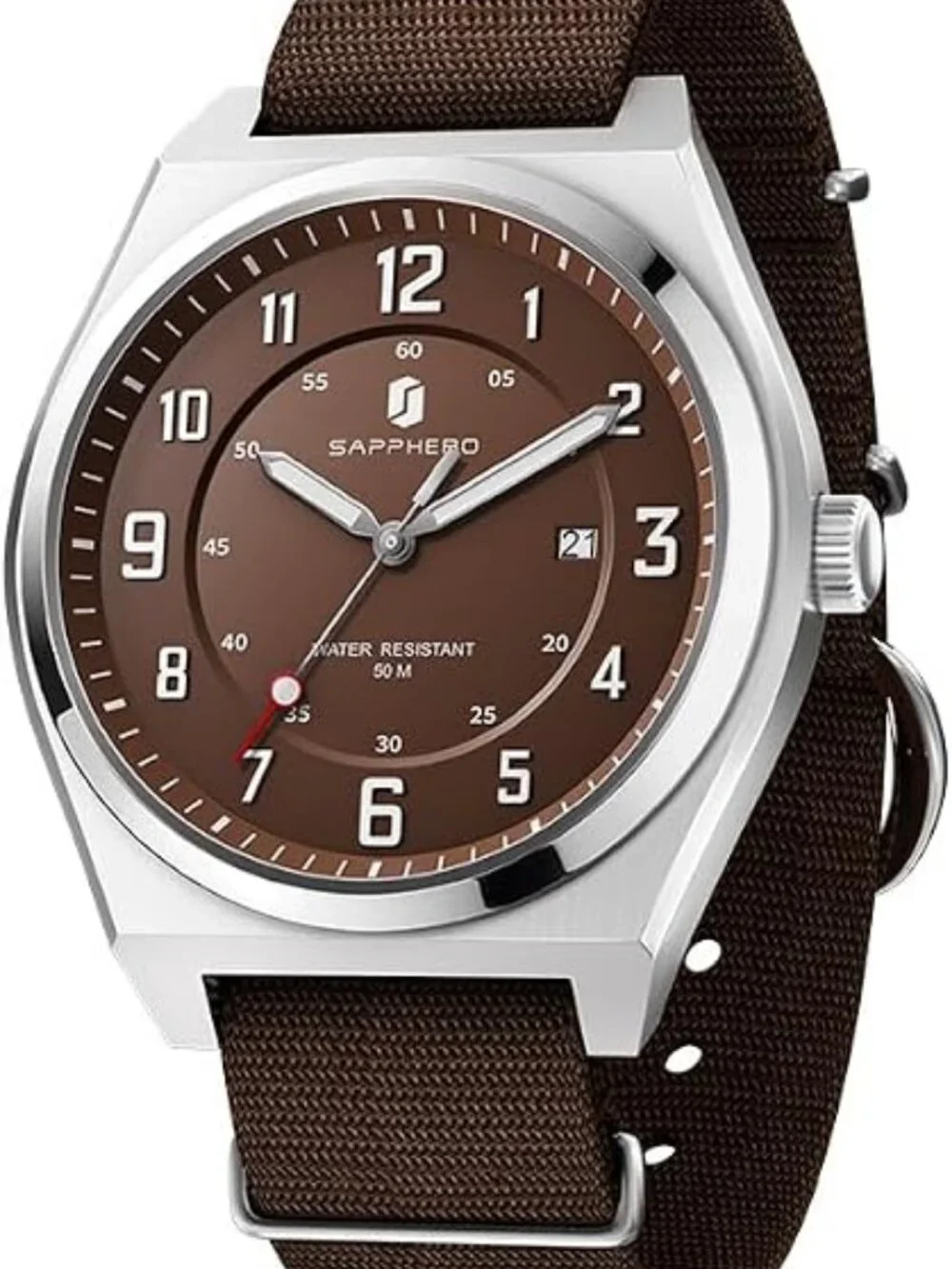 Men's Brown Strap/ Brown Face Waterproof Analog Quartz Comfortable Wrist Watch